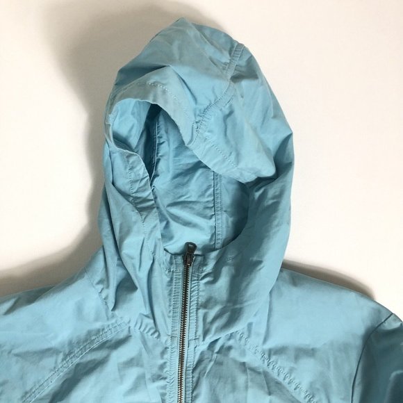 Youth Girls Teal COLUMBIA Full Zip Lightweight Windbreaker Jacket‎ Size L E32 - Picture 5 of 6